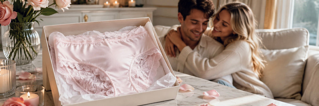 Men's lace briefs gift guide preview image.