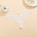MemoSkin lightweight no-show lace briefs in classic white with cotton gusset lining