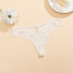 MemoSkin lightweight no-show lace briefs in classic white with cotton gusset lining