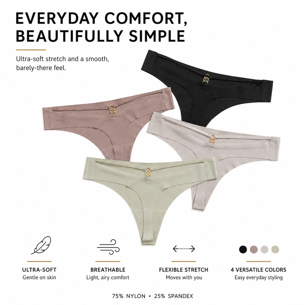 Side view of flexible stretch waistband on MemoSkin women's no-show lace panties for a non-restrictive fit