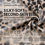 Infographic explaining the silky-soft second-skin feel of MemoSkin briefs, crafted with 75% polyamide and 25% spandex stretch fabric for b